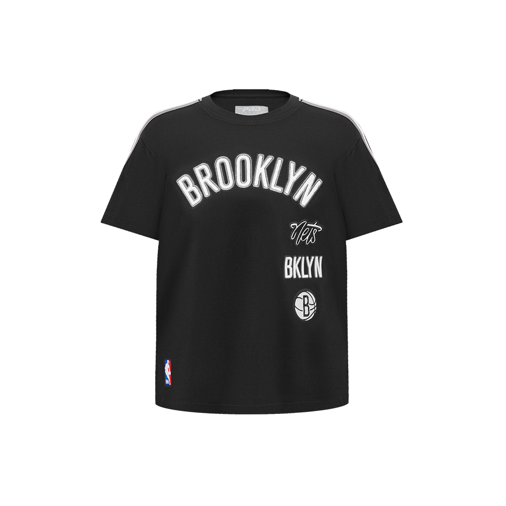 NBA SAN ANTONIO SPURS RETRO CLASSIC T-SHIRT À BANDES À MANCHES COURTES POUR GARÇON ENFANT (NOIR/GRIS)