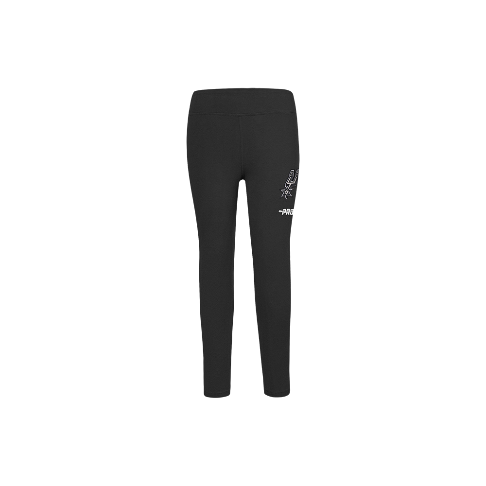 NBA SAN ANTONIO SPURS RETRO CLASSIC LITTLE GIRL'S LEGGING (BLACK)