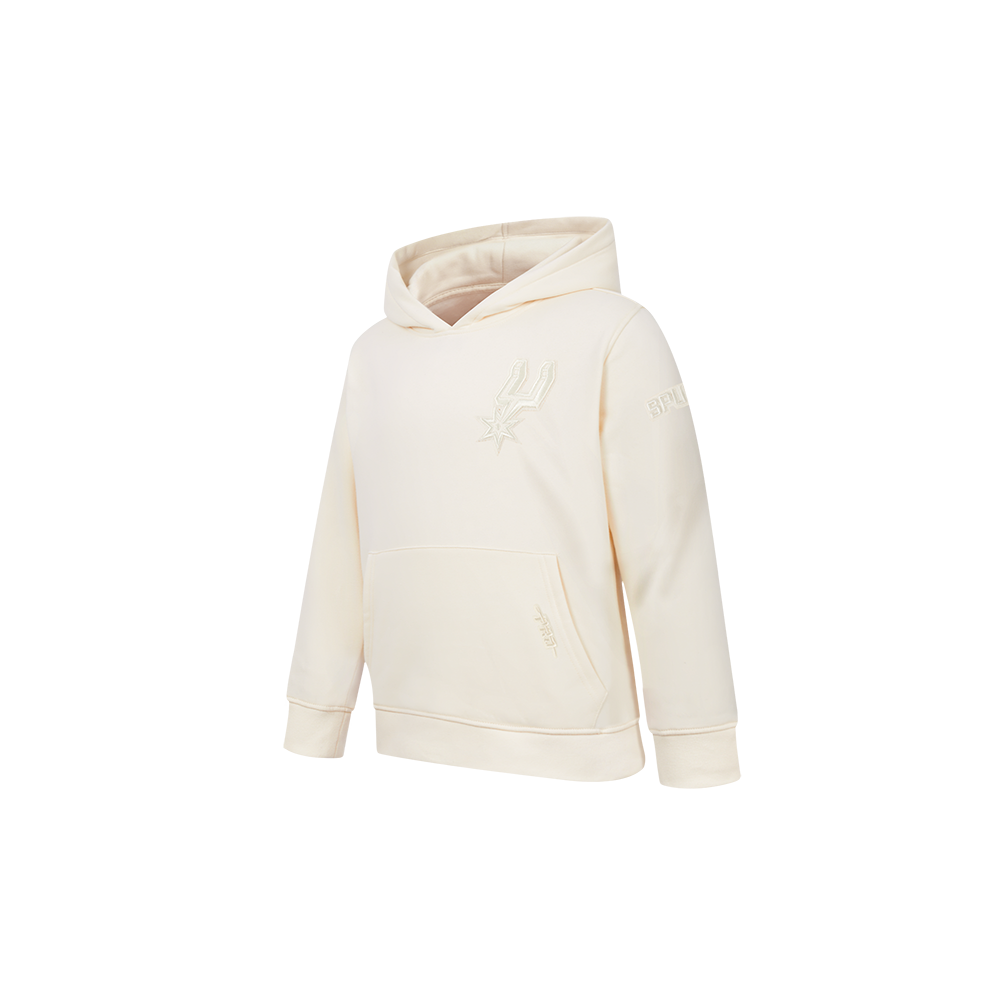 NBA SAN ANTONIO SPURS NEUTRAL TODDLER BOYS FLEECE PULLOVER HOODIE (EGGSHELL)