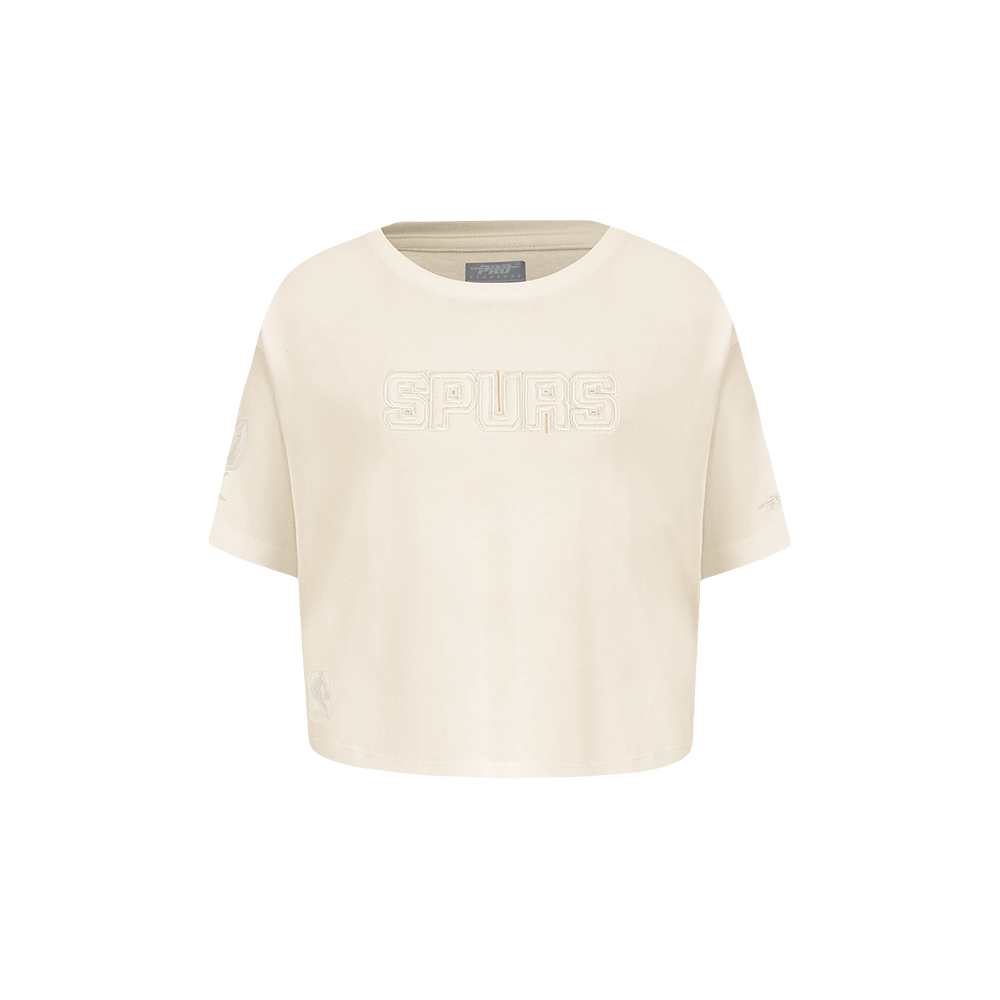 NBA SAN ANTONIO SPURS NEUTRAL T-SHIRT À COUPE CARRÉE À MANCHES COURTES POUR FILLE BAMBIN (COQUILLE D'ŒUF)