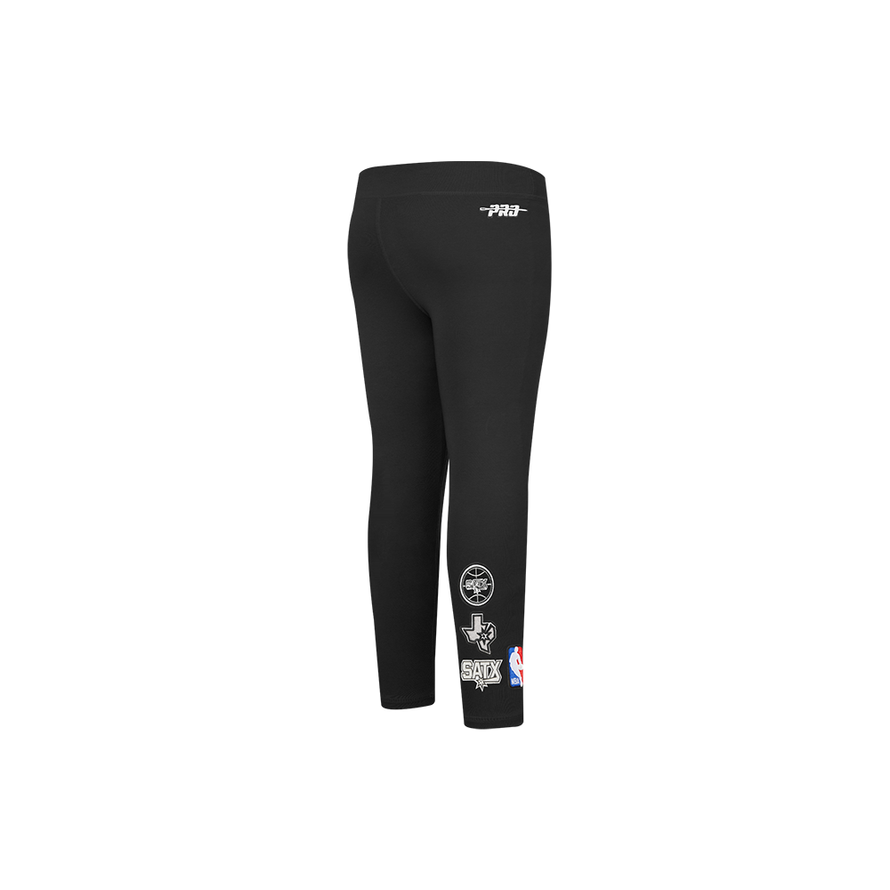 NBA SAN ANTONIO SPURS RETRO CLASSIC TODDLER GIRL'S LEGGING (BLACK)