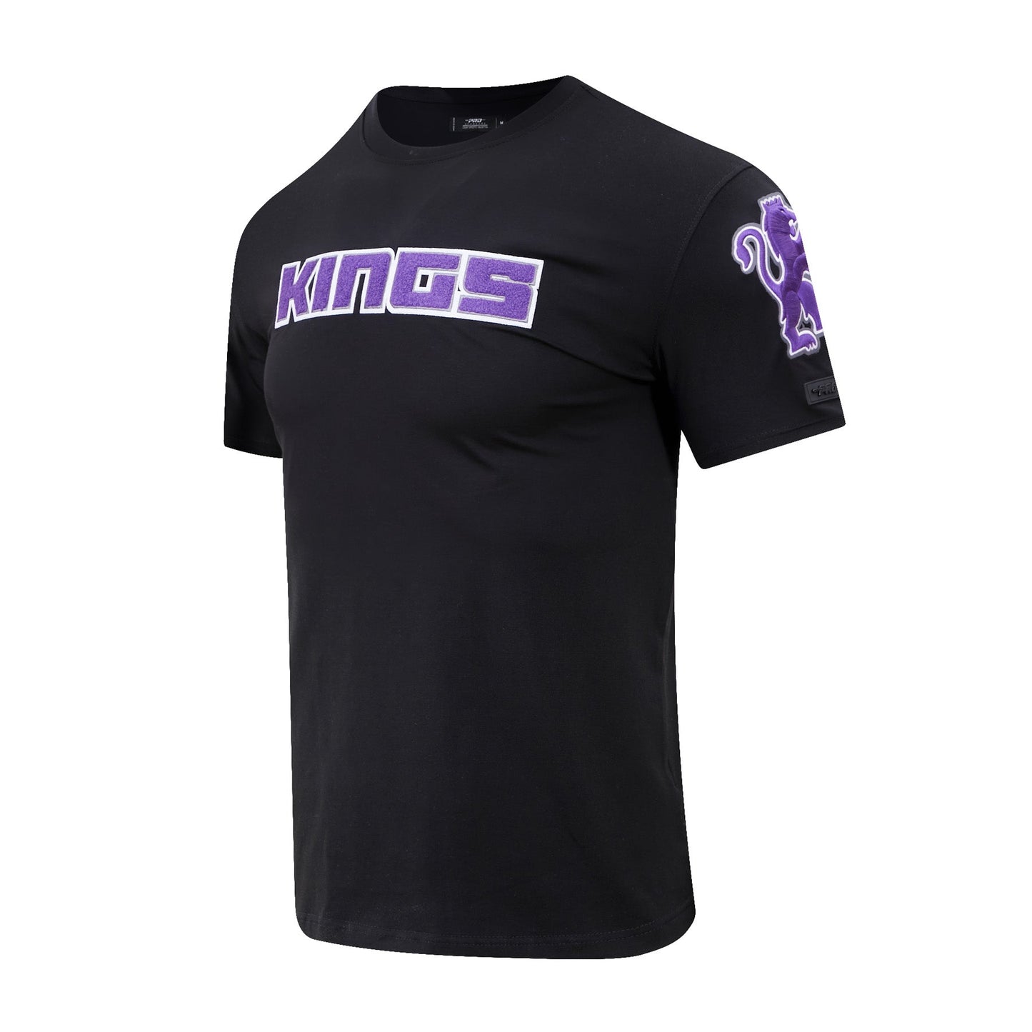 NBA SACRAMENTO KINGS CLASSIC CHENILLE MEN'S TEE (BLACK)