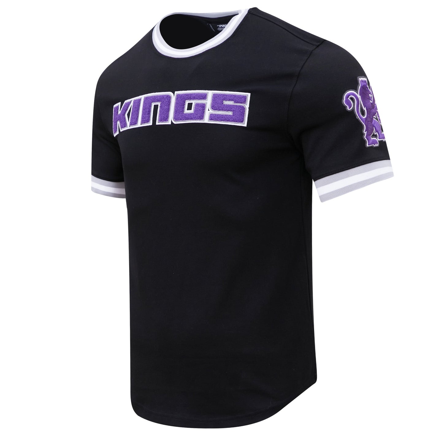 NBA SACRAMENTO KINGS CLASSIC CHENILLE MEN'S TEE (BLACK)