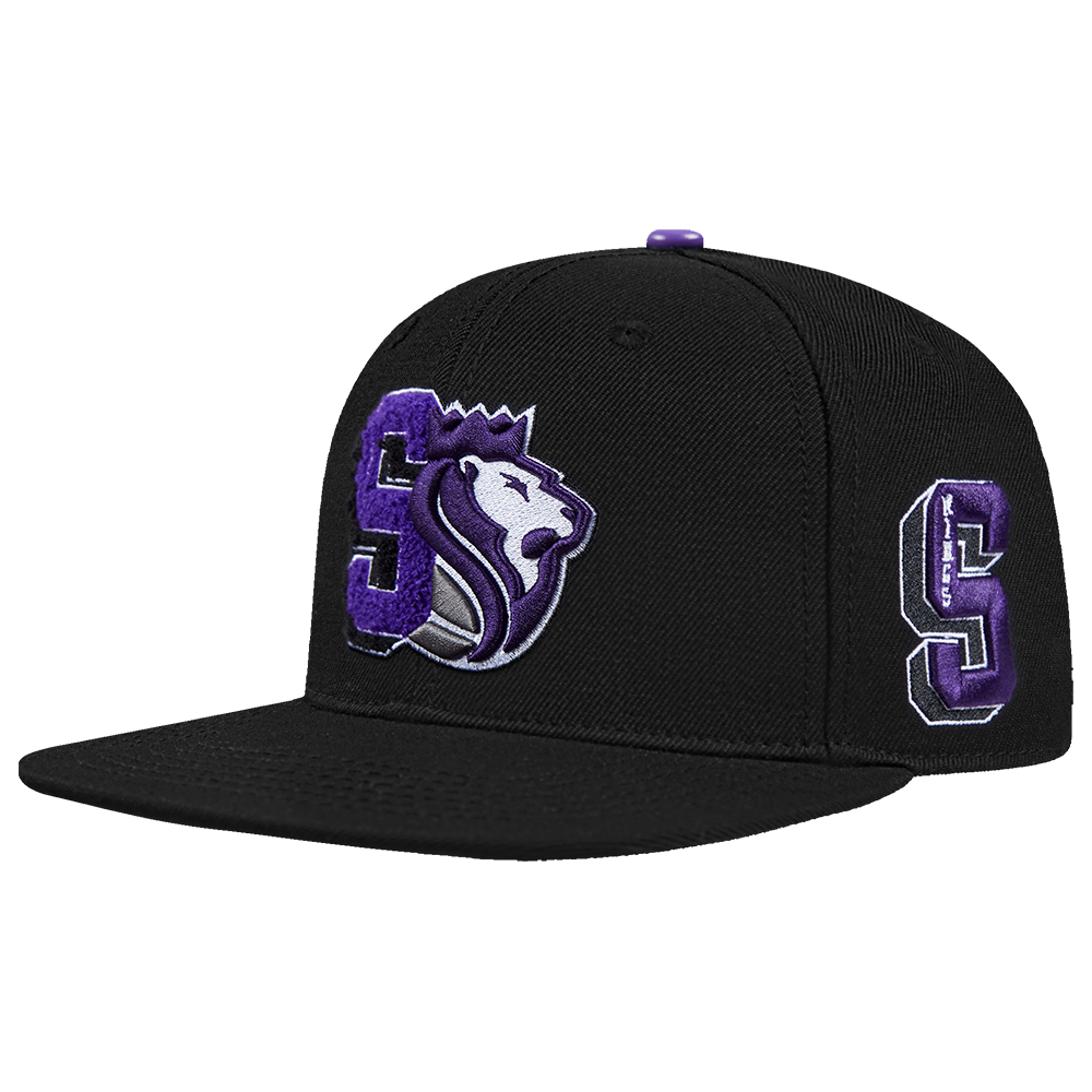 NBA SACRAMENTO KINGS MASHUP UNISEX WOOL SNAPBACK HAT (BLACK)