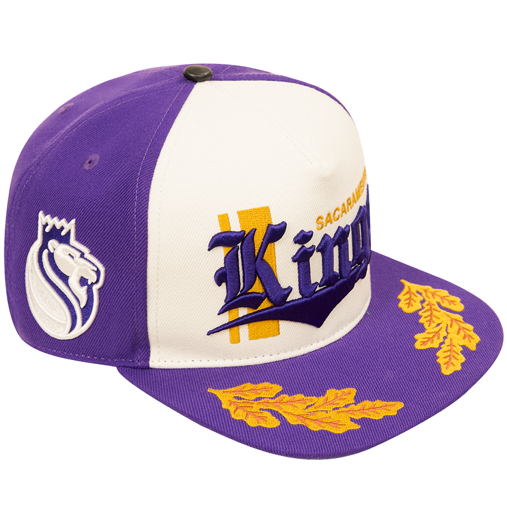 NBA SACRAMENTO KINGS VISOR ELITE CLASSIC SNAPBACK (EGGSHELL/ PURPLE)