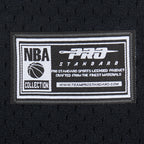 NBA SACRAMENTO KINGS CLASSIC BIG BOY'S MESH BUTTON DOWN SHIRT (BLACK/GRAY)
