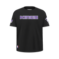 NBA SACRAMENTO KINGS CLASSIC BIG BOY'S SJ TEE (BLACK)