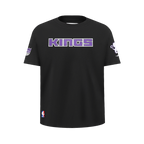 NBA SACRAMENTO KINGS CLASSIC BIG BOY'S SJ TEE (BLACK)