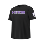 NBA SACRAMENTO KINGS CLASSIC BIG BOY'S SJ TEE (BLACK)