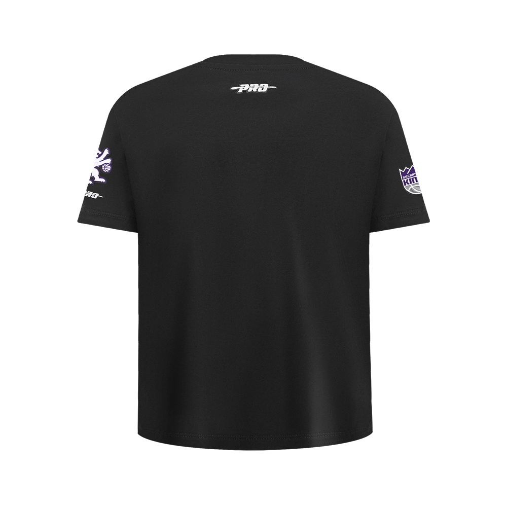 NBA SACRAMENTO KINGS CLASSIC BIG BOY'S SJ TEE (BLACK)