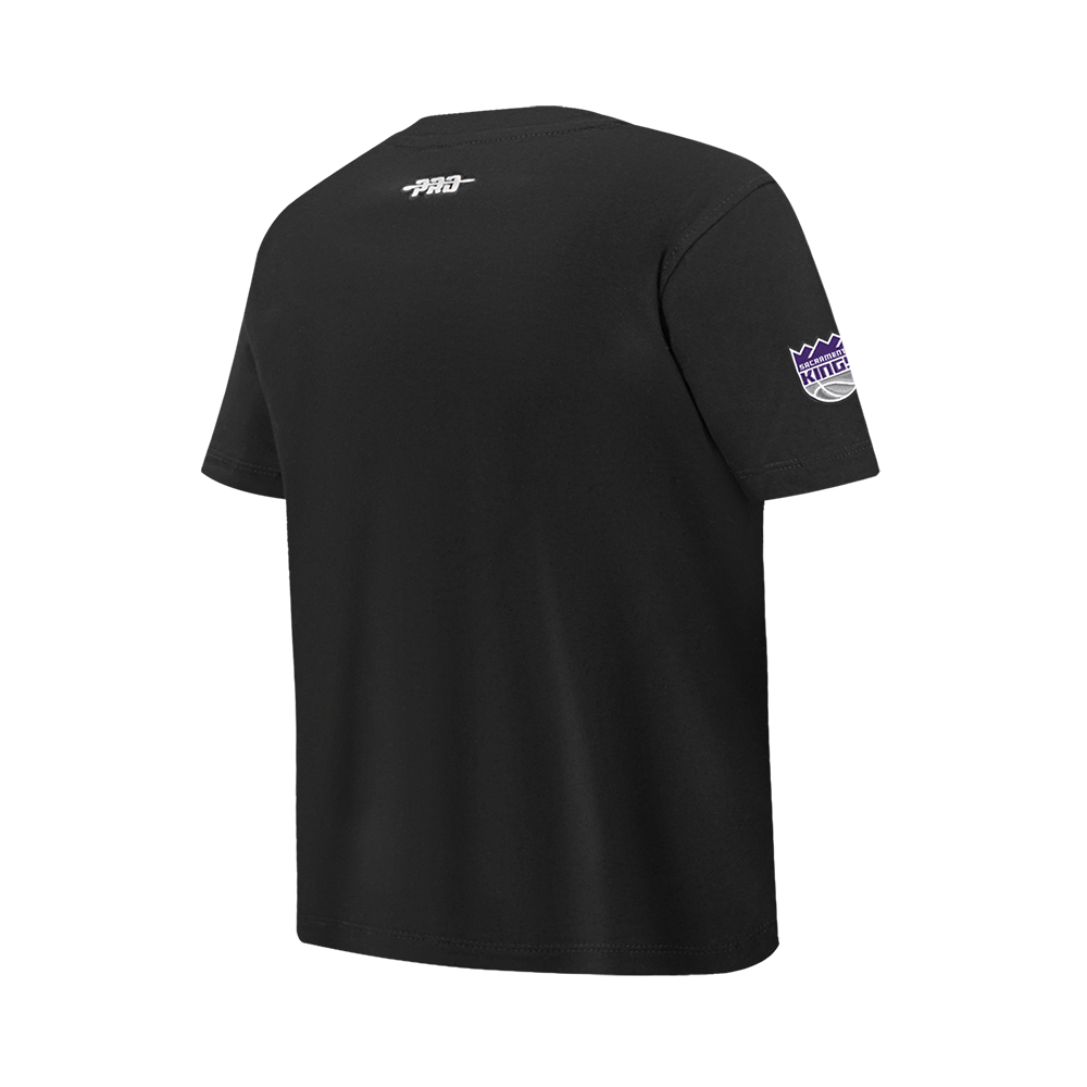 NBA SACRAMENTO KINGS CLASSIC BIG BOY'S SJ TEE (BLACK)