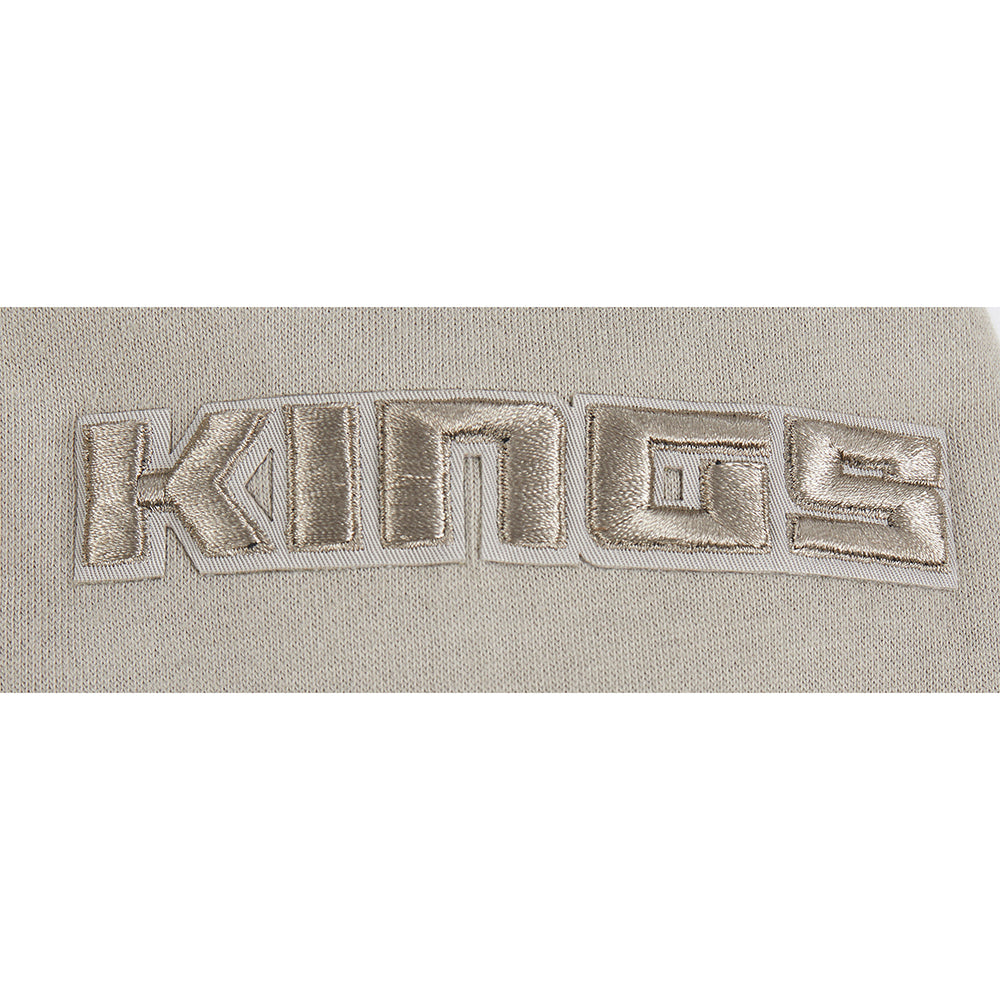 NBA SACRAMENTO KINGS NEUTRAL BIG BOY'S FLC PO HOODIE (TAUPE)