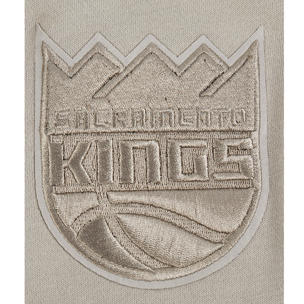 NBA SACRAMENTO KINGS NEUTRAL BIG BOY'S FLC PO HOODIE (TAUPE)