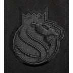 NBA SACRAMENTO KINGS TRIPLE BLACK BIG BOY'S FLC PO HOODIE (BLACK)