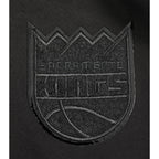 NBA SACRAMENTO KINGS TRIPLE BLACK BIG BOY'S FLC PO HOODIE (BLACK)
