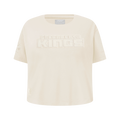 NBA SACRAMENTO KINGS NEUTRAL T-SHIRT À MANCHES COURTES ET À COUPE CARRÉE POUR FILLE JUNIOR (COQUILLE D'ŒUF)
