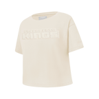 NBA SACRAMENTO KINGS NEUTRAL T-SHIRT À MANCHES COURTES ET À COUPE CARRÉE POUR FILLE JUNIOR (COQUILLE D'ŒUF)