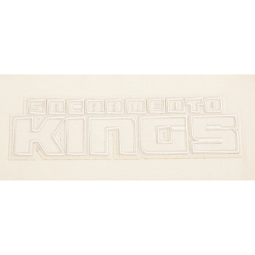 NBA SACRAMENTO KINGS NEUTRAL T-SHIRT À MANCHES COURTES ET À COUPE CARRÉE POUR FILLE JUNIOR (COQUILLE D'ŒUF)