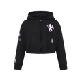 NBA SACRAMENTO KINGS CLASSIC BIG GIRL'S FLC FZ HOODIE (BLACK)