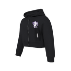 NBA SACRAMENTO KINGS CLASSIC BIG GIRL'S FLC FZ HOODIE (BLACK)