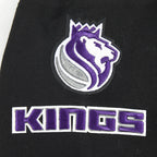 NBA SACRAMENTO KINGS CLASSIC BIG GIRL'S FLC FZ HOODIE (BLACK)