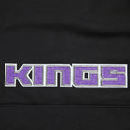 NBA SACRAMENTO KINGS CLASSIC BIG GIRL'S FLC FZ HOODIE (BLACK)