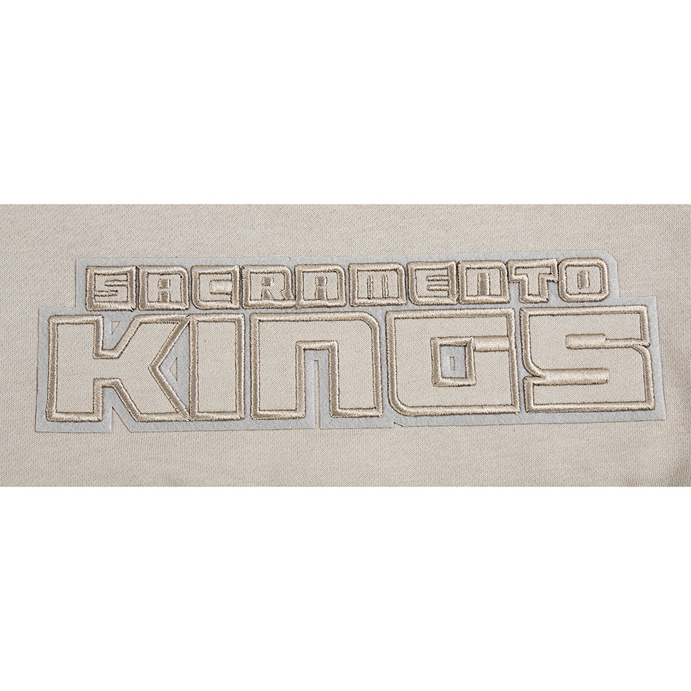 NBA SACRAMENTO KINGS NEUTRAL CHANDAIL À CAPUCHON EN MOLLETON POUR FILLE JUNIOR (TAUPE)