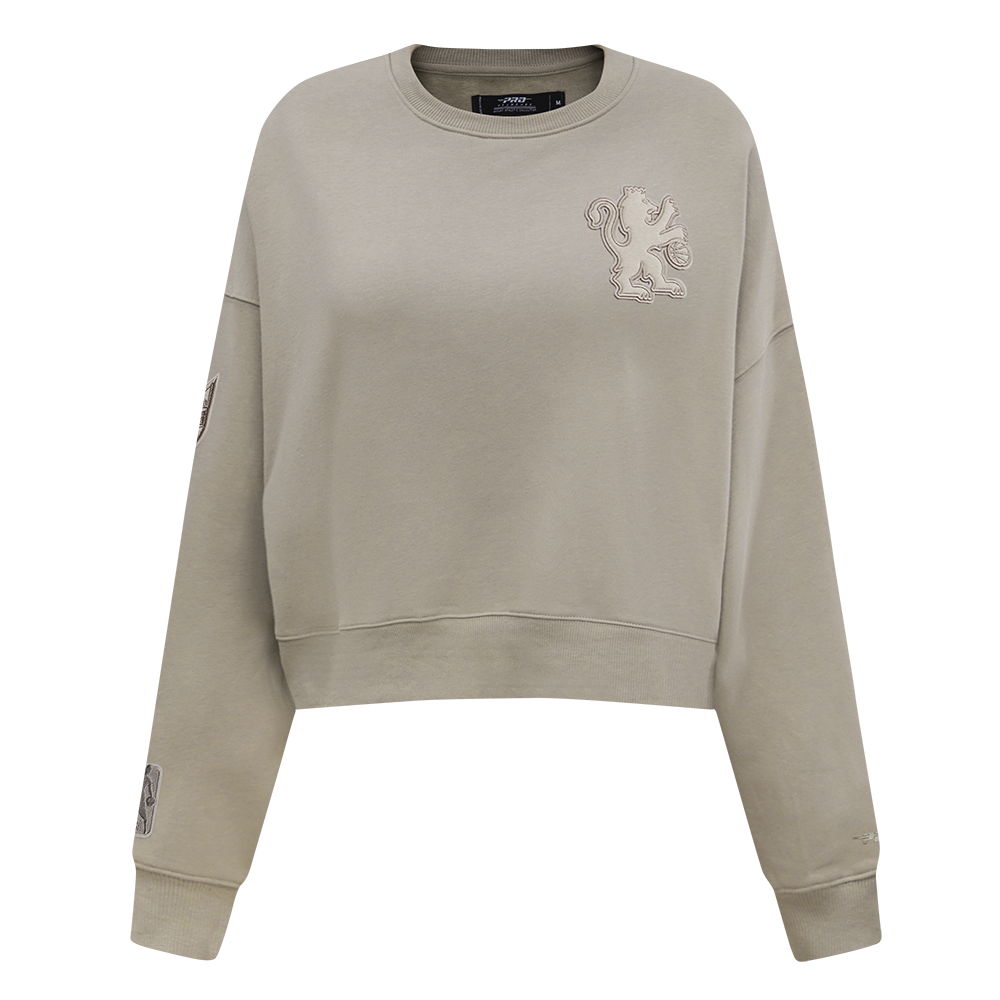 NBA SACRAMENTO KINGS NEUTRAL FLEECE CREWNECK (TAUPE)