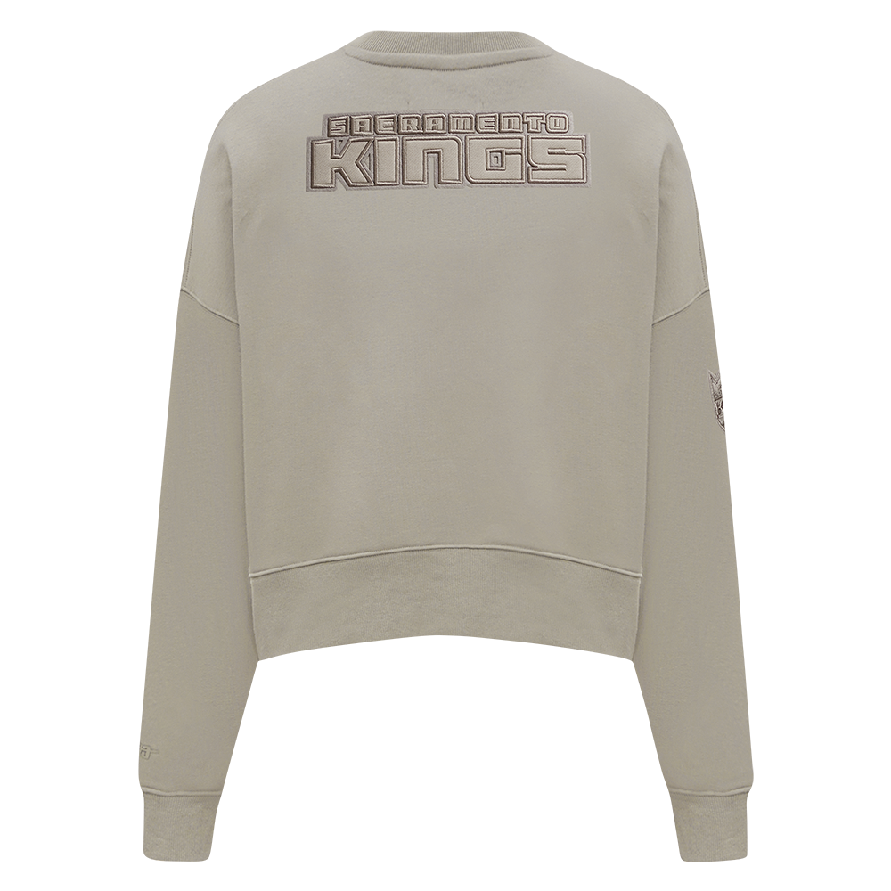 NBA SACRAMENTO KINGS NEUTRAL FLEECE CREWNECK (TAUPE)