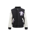 NBA SACRAMENTO KINGS CLASSIC BLOUSON COLLÉGIAL EN LAINE POUR GARÇON ENFANT (NOIR/BLANC)