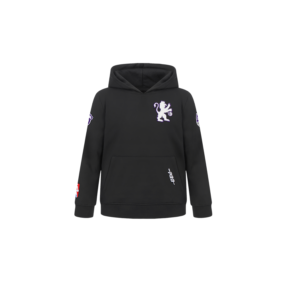 NBA SACRAMENTO KINGS CLASSIC CHANDAIL À CAPUCHON EN MOLLETON POUR GARÇON BAMBIN (NOIR)