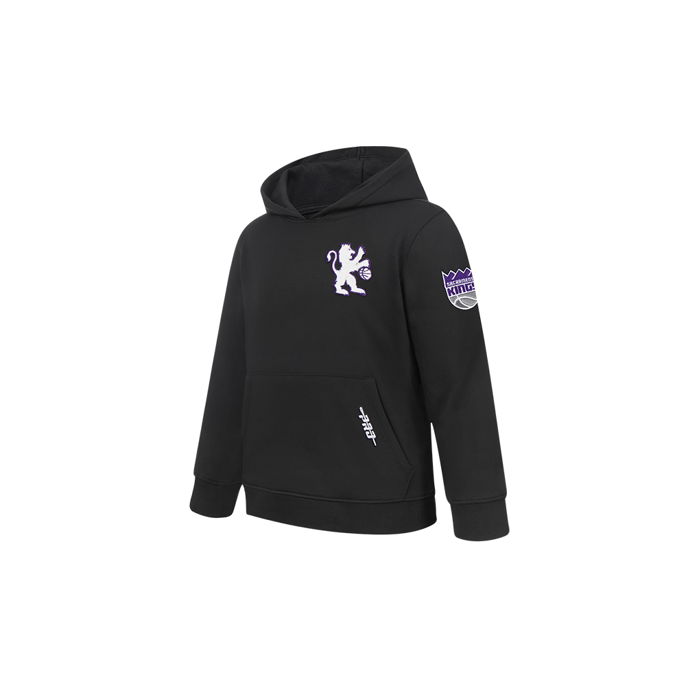 NBA SACRAMENTO KINGS CLASSIC CHANDAIL À CAPUCHON EN MOLLETON POUR GARÇON BAMBIN (NOIR)