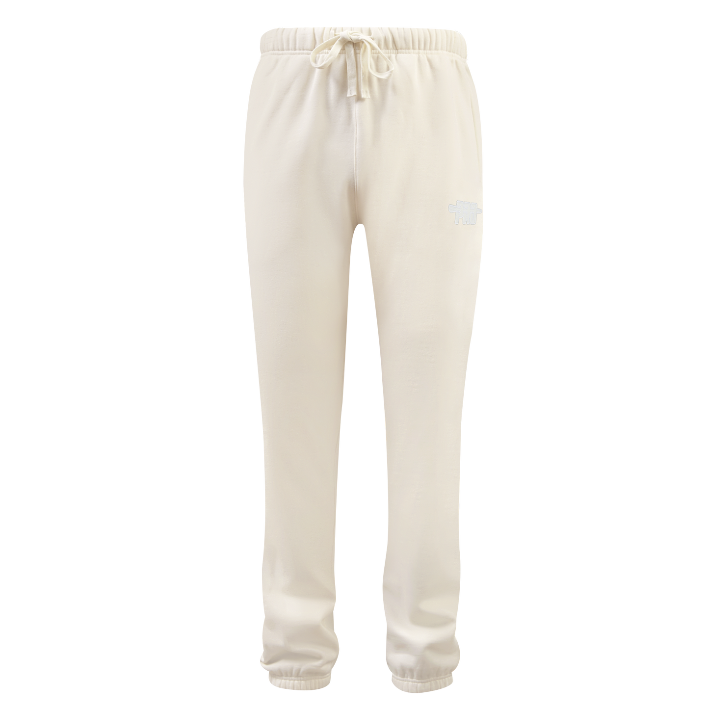 PRO STANDARD CLASSIC CHENILLE WHT LOGO MEN'S FLC SWEATPANT (EGGSHELL)