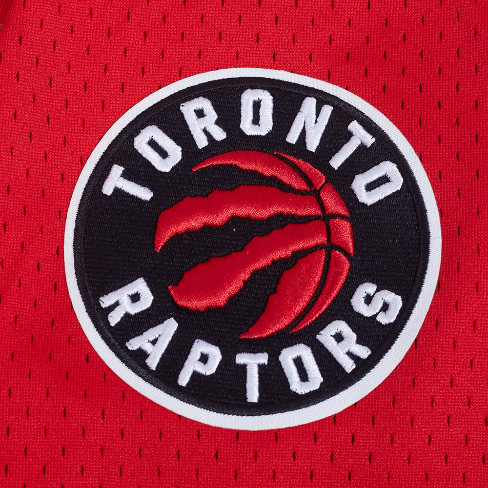 NBA TORONTO RAPTORS CLASSIC MEN'S MESH BUTTON DOWN JERSEY (RED/BLACK)