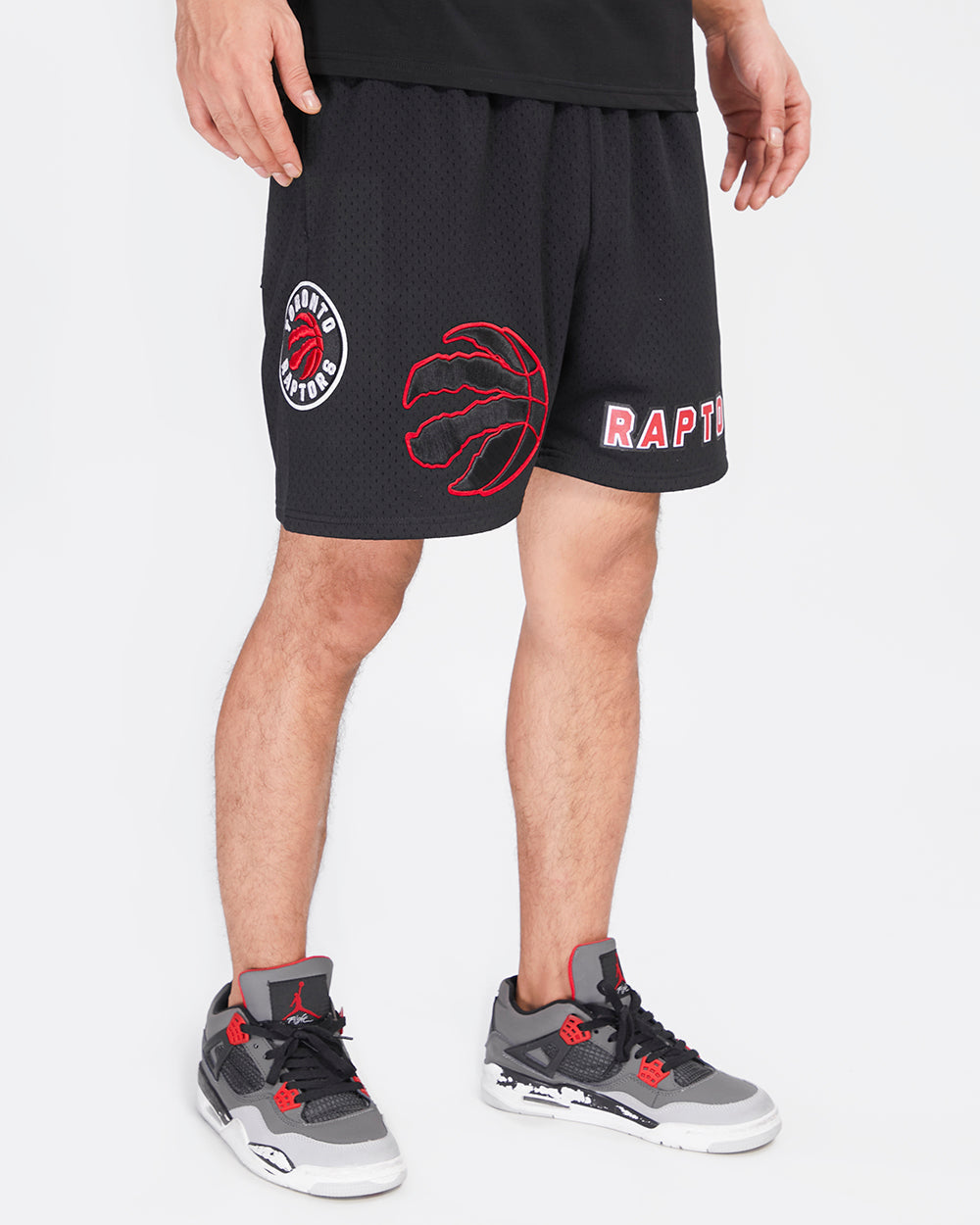 NBA TORONTO RAPTORS CLASSIC MEN'S MESH SHORT (BLACK)