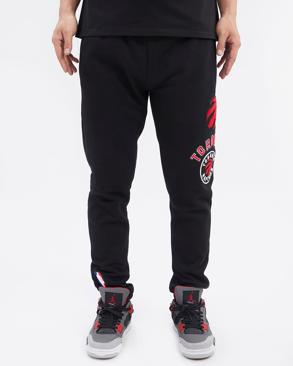 NBA TORONTO RAPTORS RETRO CLASSIC MEN'S SWEATPANT (BLACK/RED/BLACK)