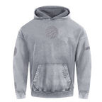 NBA TORONTO RAPTORS WASHED CLASSIC CHANDAIL À CAPUCHON EN MOLLETON FRANÇAIS DÉLAVÉ À L'ENZYME À ÉPAULES TOMBANTES POUR HOMME (GRIS DÉLAVÉ)