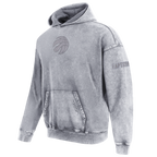 NBA TORONTO RAPTORS WASHED CLASSIC CHANDAIL À CAPUCHON EN MOLLETON FRANÇAIS DÉLAVÉ À L'ENZYME À ÉPAULES TOMBANTES POUR HOMME (GRIS DÉLAVÉ)