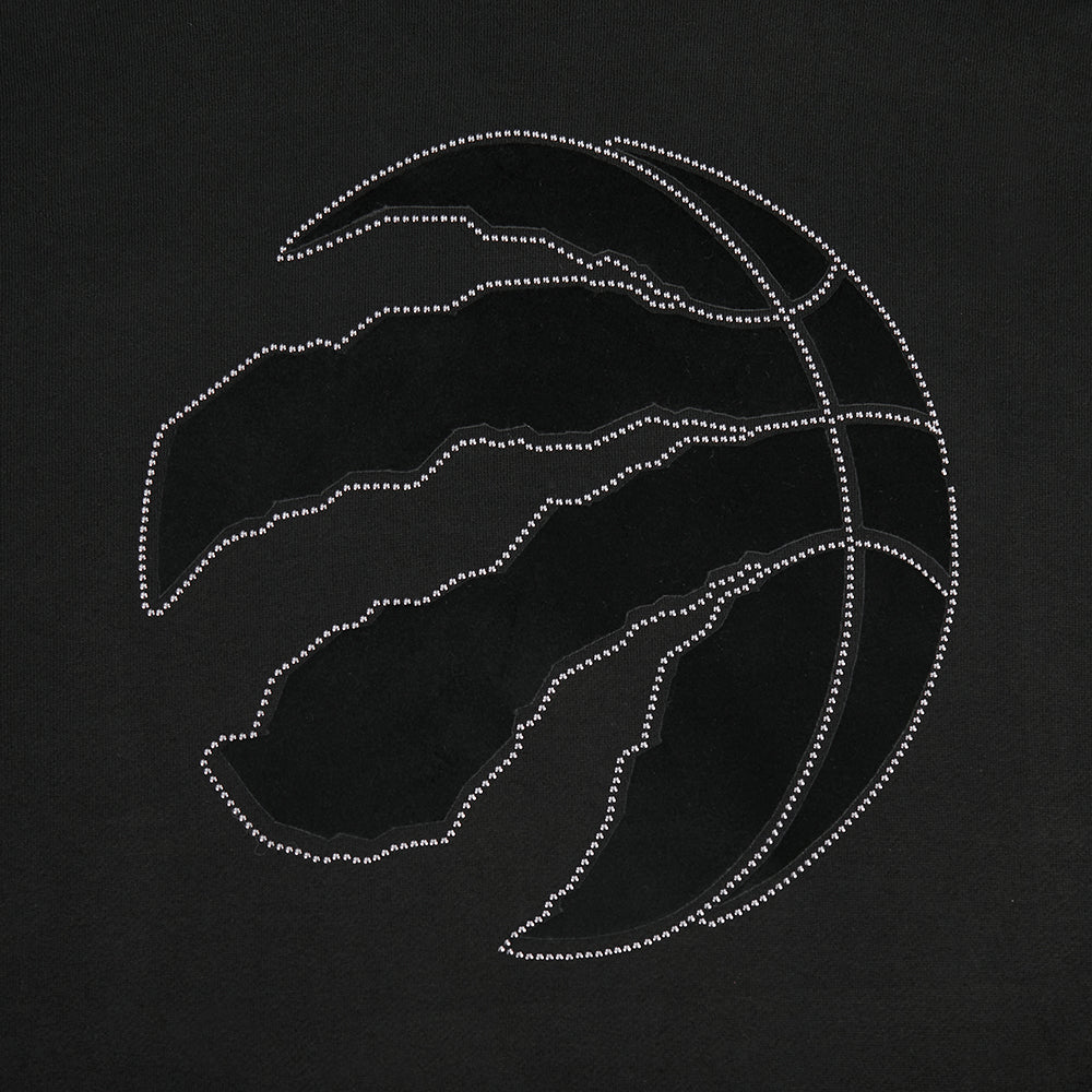 NBA TORONTO RAPTORS BLACKOUT CHANDAIL À CAPUCHON EN MOLLETON À ÉPAULES TOMBANTES POUR HOMME (NOIR)