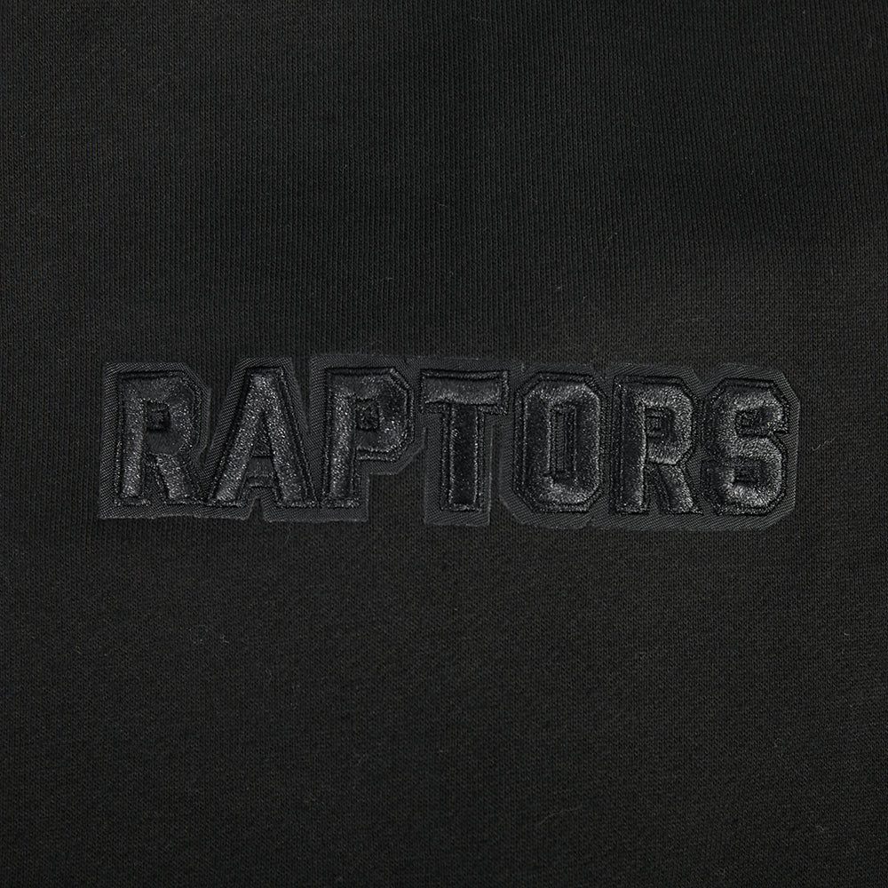 NBA TORONTO RAPTORS BLACKOUT CHANDAIL À CAPUCHON EN MOLLETON À ÉPAULES TOMBANTES POUR HOMME (NOIR)