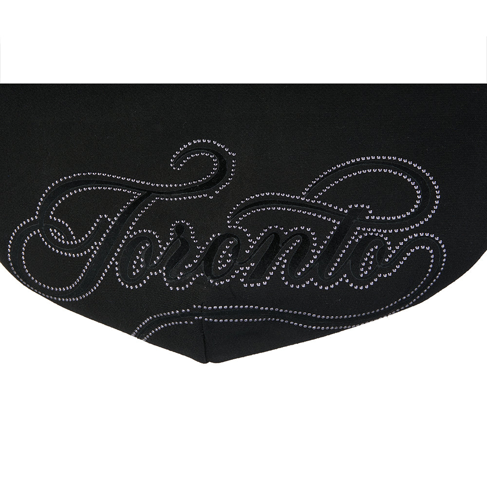 NBA TORONTO RAPTORS BLACKOUT CHANDAIL À CAPUCHON EN MOLLETON À ÉPAULES TOMBANTES POUR HOMME (NOIR)
