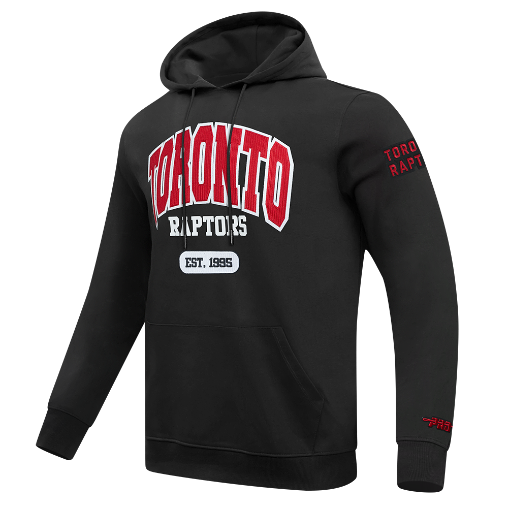 NBA TORONTO RAPTORS CITY ARCH MEN'S FLC PO HOODIE (BLACK)