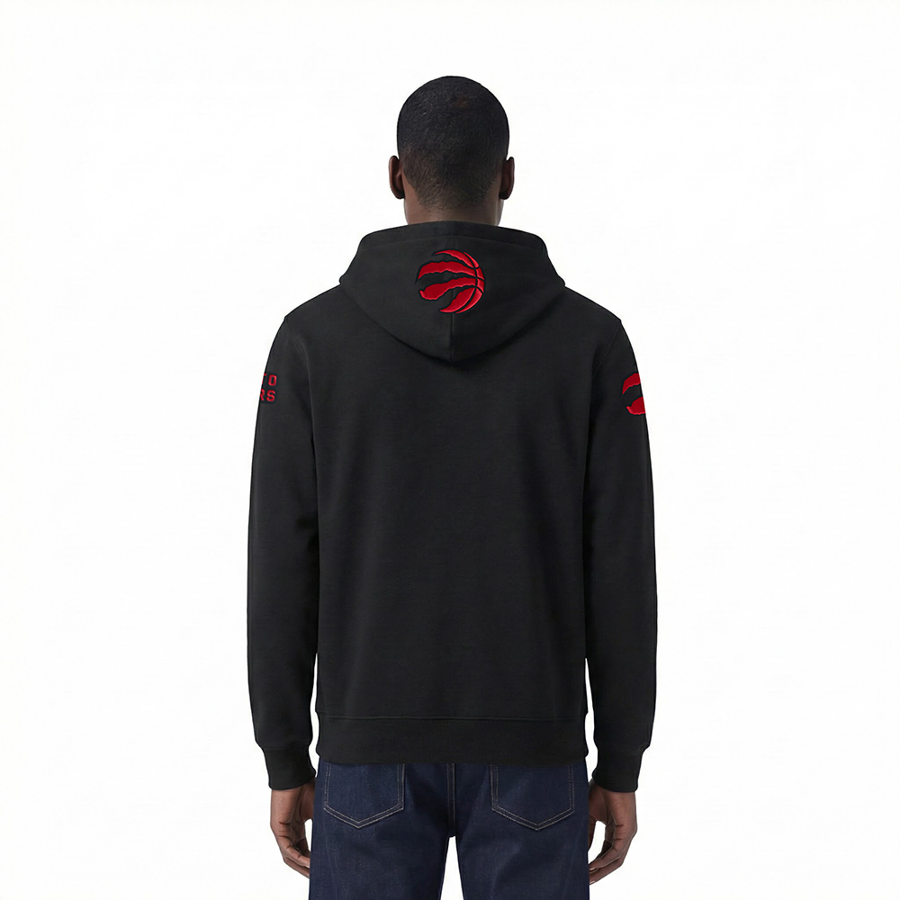 NBA TORONTO RAPTORS CITY ARCH MEN'S FLC PO HOODIE (BLACK)