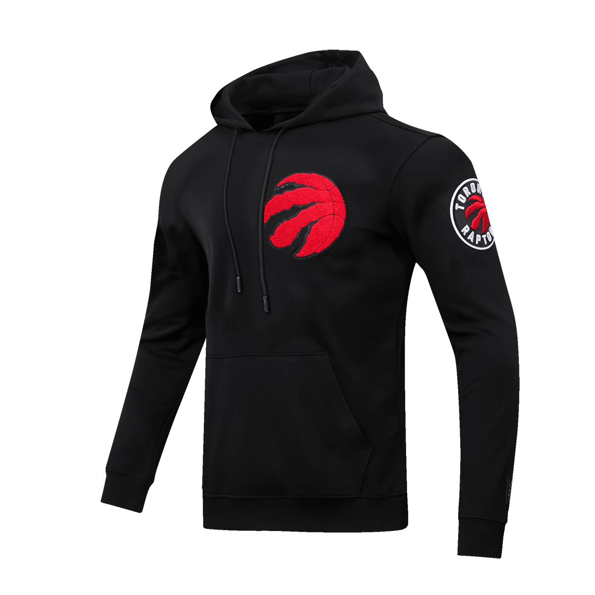 NBA TORONTO RAPTORS CLASSIC CHENILLE MEN'S PULLOVER HOODIE (BLACK)
