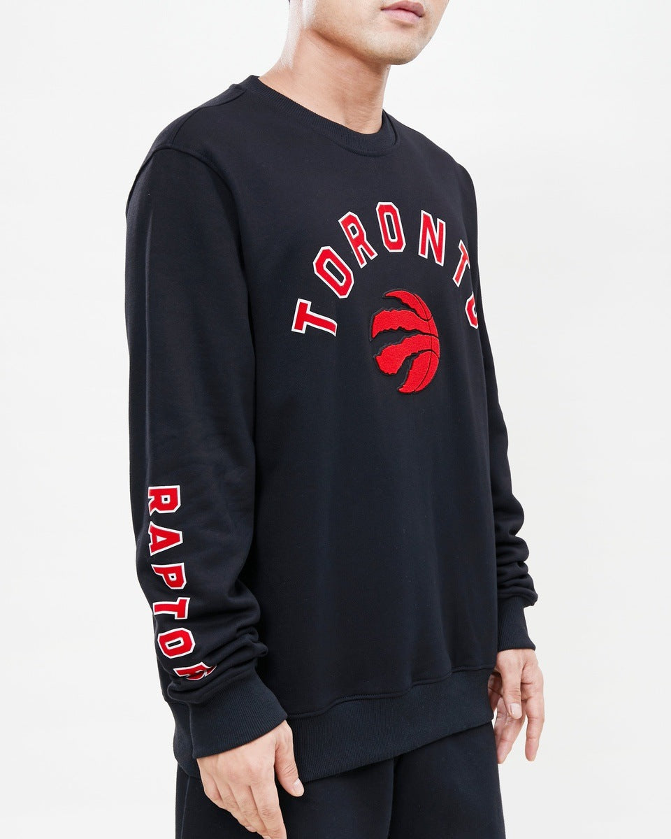 NBA TORONTO RAPTORS CLASSIC MEN'S CREWNECK (BLACK)