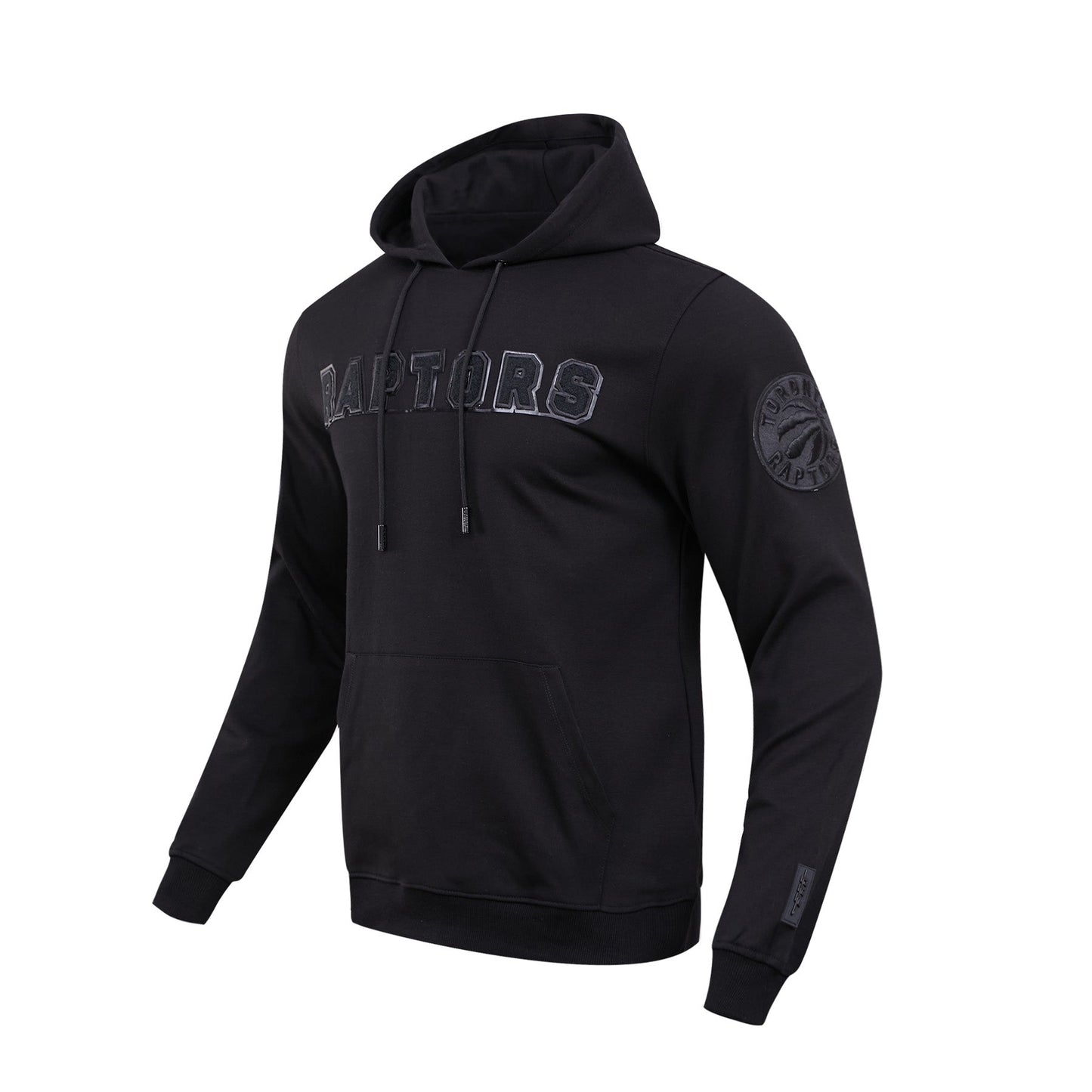 NBA TORONTO RAPTORS TRIPLE BLACK MEN'S PULLOVER HOODIE (TRIPLE BLACK)