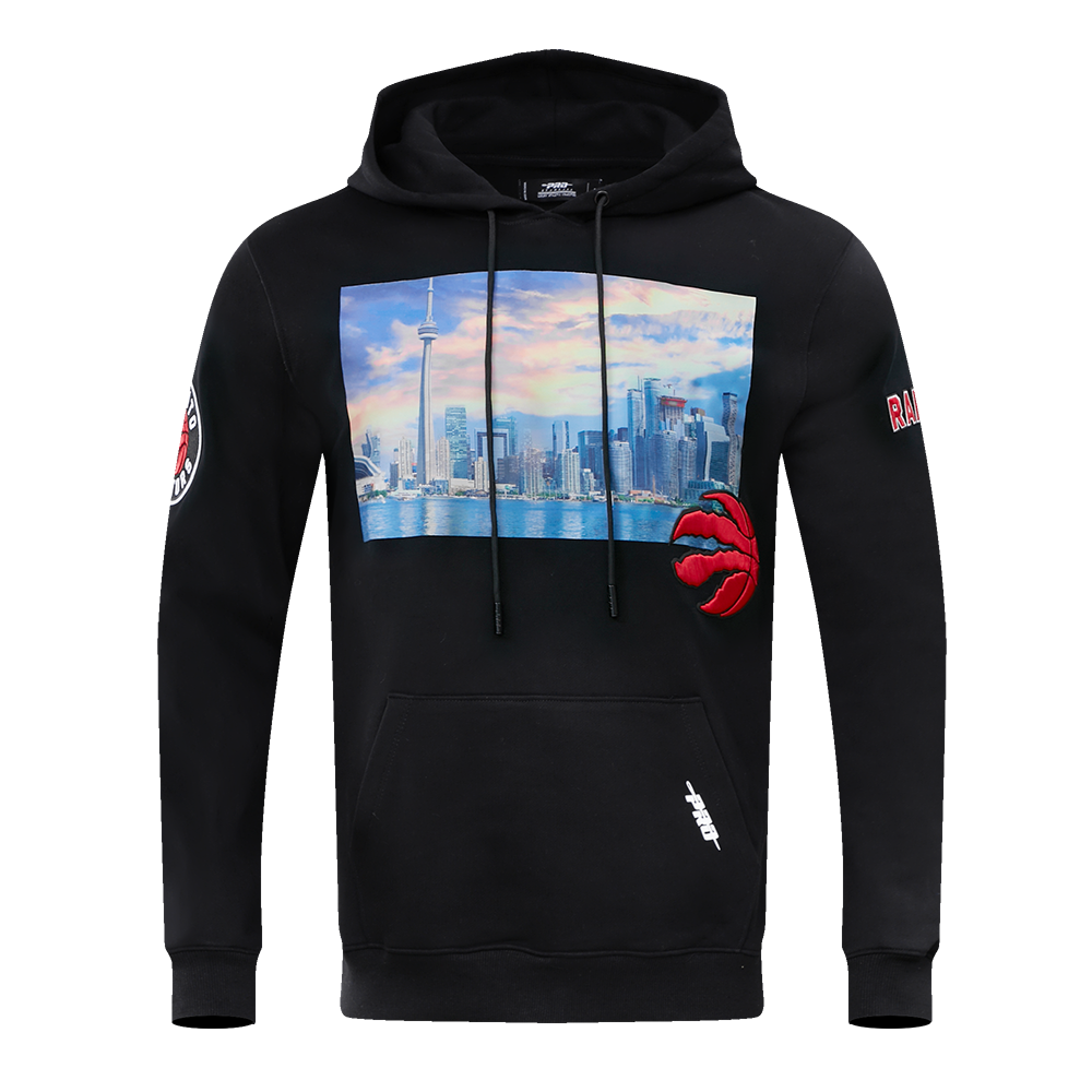 NBA TORONTO RAPTORS CITY SCAPE MEN'S PO HOODIE (BLACK)