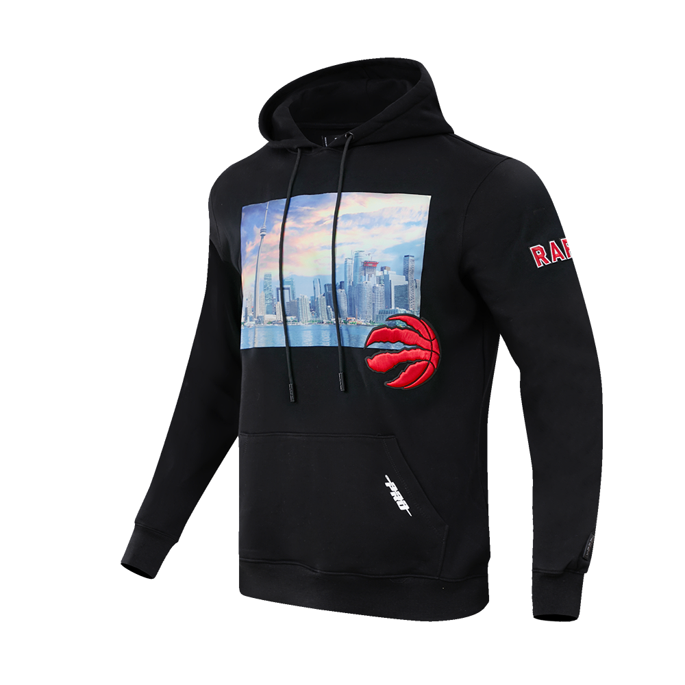 NBA TORONTO RAPTORS CITY SCAPE MEN'S PO HOODIE (BLACK)