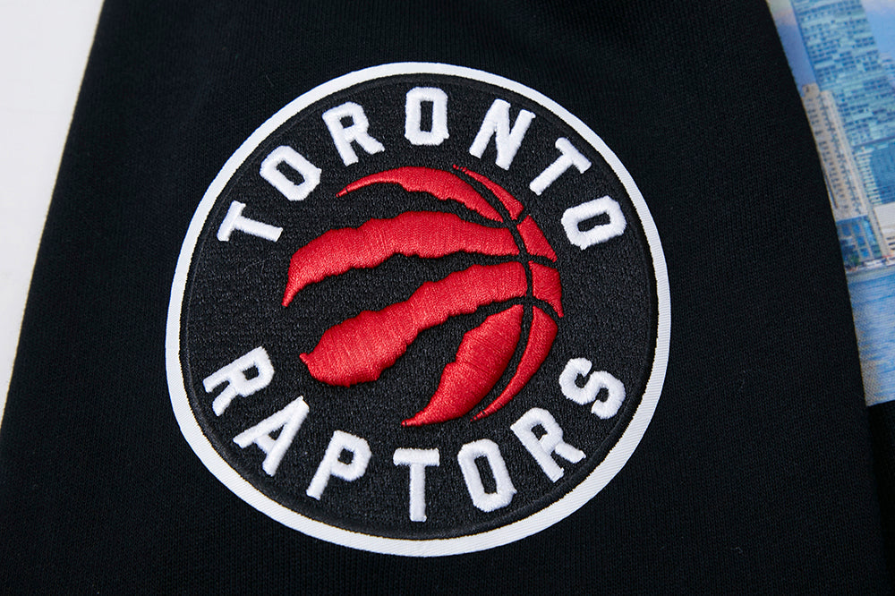 NBA TORONTO RAPTORS CITY SCAPE MEN'S PO HOODIE (BLACK)