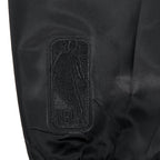 NBA TORONTO RAPTORS BLACKOUT MEN'S SATIN JACKET (BLACK)
